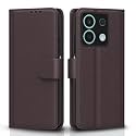 Pikkme Flip Cover for Redmi Note 13 5G | Leather Finish | Shockproof with Card Pockets &amp; Wallet Stand | Ultimate Protection Case(Coffee)