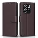 Pikkme Flip Cover for Redmi Note 14 5G | Leather Finish | Shockproof with Card Pockets &amp; Wallet Stand | Ultimate Protection Case(Coffee)