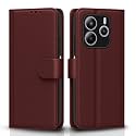 Pikkme Flip Cover for Redmi Note 14 5G | Leather Finish | Shockproof with Card Pockets &amp; Wallet Stand | Ultimate Protection Case(Brown)
