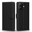 Pikkme Flip Cover for Redmi Note 17 Pro 5G Leather Finish | Inside TPU with Card Pockets | Wallet Stand and Shock Proof | Complete Protection Flip Case (Black)
