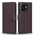 Pikkme Flip Cover for Redmi Note 17 Pro 5G Leather Finish | Inside TPU with Card Pockets | Wallet Stand and Shock Proof | Complete Protection Flip Case (Coffee)
