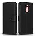 Pikkme Flip Cover for Redmi Note 5 | Leather Finish | Shockproof with Card Pockets &amp; Wallet Stand | Ultimate Protection Case(Black)