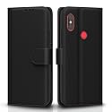 Pikkme Flip Cover for Redmi Note 6 Pro| Leather Finish | Shockproof with Card Pockets &amp; Wallet Stand | Ultimate Protection Case(Black)