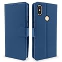 Pikkme Flip Cover for Redmi Y2 | Leather Finish | Shockproof with Card Pockets &amp; Wallet Stand | Ultimate Protection Case(Blue)