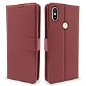 Pikkme Flip Cover for Redmi Y2 | Leather Finish | Shockproof with Card Pockets &amp; Wallet Stand | Ultimate Protection Case(Brown)