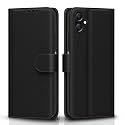 Pikkme Flip Cover for Samsung Galaxy A05 / M05 / F05 | Leather Finish | Shockproof with Card Pockets &amp; Wallet Stand | Ultimate Protection Case(Black)