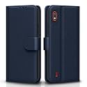 Pikkme Flip Cover for Samsung Galaxy A10 | Leather Finish | Shockproof with Card Pockets &amp; Wallet Stand | Ultimate Protection Case(Blue)