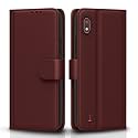 Pikkme Flip Cover for Samsung Galaxy A10| Leather Finish | Shockproof with Card Pockets &amp; Wallet Stand | Ultimate Protection Case(Brown)