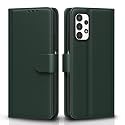 Pikkme Flip Cover for Samsung Galaxy A13 4G Leather Finish | Inside TPU with Card Pockets | Wallet Stand and Shock Proof | Complete Protection Flip Case (Green)