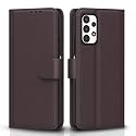 Pikkme Flip Cover for Samsung Galaxy A13 4G | Leather Finish | Shockproof with Card Pockets &amp; Wallet Stand | Ultimate Protection Case(Coffee)