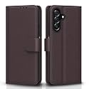 Pikkme Flip Cover for Samsung Galaxy A26 5G Leather Finish | Inside TPU with Card Pockets | Wallet Stand and Shock Proof | Complete Protection Flip Case(Coffee)