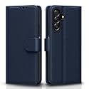 Pikkme Flip Cover for Samsung Galaxy A26 5G Leather Finish | Inside TPU with Card Pockets | Wallet Stand and Shock Proof | Complete Protection Flip Case(Blue)