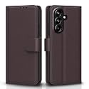 Pikkme Flip Cover for Samsung Galaxy A27 5G / M47 5G Leather Finish | Inside TPU with Card Pockets | Wallet Stand and Shock Proof | Complete Protection Flip Case (Coffee)