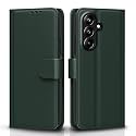 Pikkme Flip Cover for Samsung Galaxy A27 5G / M47 5G Leather Finish | Inside TPU with Card Pockets | Wallet Stand and Shock Proof | Complete Protection Flip Case (Green)