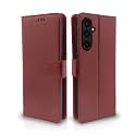 Pikkme Flip Cover for Samsung Galaxy A35 5G | Leather Finish | Shockproof with Card Pockets &amp; Wallet Stand | Ultimate Protection Case(Brown)