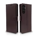 Pikkme Flip Cover for Samsung Galaxy A35 5G | Leather Finish | Shockproof with Card Pockets &amp; Wallet Stand | Ultimate Protection Case(Coffee)