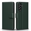 Pikkme Flip Cover for Samsung Galaxy A36 5G Leather Finish | Inside TPU with Card Pockets | Wallet Stand and Shock Proof | Complete Protection Flip Case(Green)