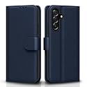 Pikkme Flip Cover for Samsung Galaxy A57 5G Leather Finish | Inside TPU with Card Pockets | Wallet Stand and Shock Proof | Complete Protection Flip Case (Blue)