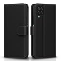 Pikkme Flip Cover for Samsung Galaxy F62 | Leather Finish | Shockproof with Card Pockets &amp; Wallet Stand | Ultimate Protection Case(Black)