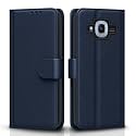 Pikkme Flip Cover for Samsung Galaxy J2 2016 | Leather Finish | Shockproof with Card Pockets &amp; Wallet Stand | Ultimate Protection Case(Blue)