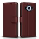 Pikkme Flip Cover for Samsung Galaxy J2 2016 | Leather Finish | Shockproof with Card Pockets &amp; Wallet Stand | Ultimate Protection Case(Brown)