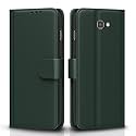 Pikkme Flip Cover for Samsung Galaxy J7 Prime Leather Finish | Inside TPU with Card Pockets | Wallet Stand and Shock Proof | Complete Protection Flip Case(Green)