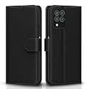 Pikkme Flip Cover for Samsung Galaxy M33 5G| Leather Finish | Shockproof with Card Pockets &amp; Wallet Stand | Ultimate Protection Case(Black)