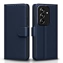 Pikkme Flip Cover for Samsung Galaxy M47 5G / A27 5G Leather Finish | Inside TPU with Card Pockets | Wallet Stand and Shock Proof | Complete Protection Flip Case (Blue)