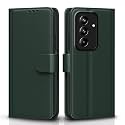 Pikkme Flip Cover for Samsung Galaxy M47 5G / A27 5G Leather Finish | Inside TPU with Card Pockets | Wallet Stand and Shock Proof | Complete Protection Flip Case (Green)