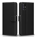 Pikkme Flip Cover for Samsung Galaxy M51 | Leather Finish | Shockproof with Card Pockets &amp; Wallet Stand | Ultimate Protection Case(Black)