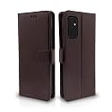 Pikkme Flip Cover for Samsung Galaxy M52 | Leather Finish | Shockproof with Card Pockets &amp; Wallet Stand | Ultimate Protection Case(Coffee)