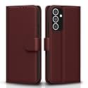 Pikkme Flip Cover for Samsung Galaxy M55 5G / M55s 5G / F55 5G | Leather Finish | Shockproof with Card Pockets &amp; Wallet Stand | Ultimate Protection Case(Brown)