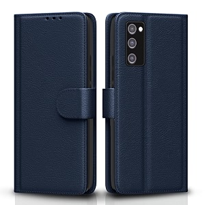 pikkme flip cover for samsung galaxy s20 fe  s20 fe 5g  leather finish  shockproof with card pockets amp wallet stand  ultimate protection case blue