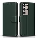 Pikkme Flip Cover for Samsung Galaxy S24 Ultra 5G Leather Finish | Inside TPU with Card Pockets | Wallet Stand and Shock Proof | Complete Protection Flip Case (Green)