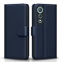 Pikkme Flip Cover for Tecno Pova Curve 5G Leather Finish | Inside TPU with Card Pockets | Wallet Stand and Shock Proof | Complete Protection Flip Case(Blue)