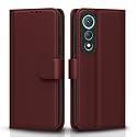 Pikkme Flip Cover for Tecno Pova Curve 5G Leather Finish | Inside TPU with Card Pockets | Wallet Stand and Shock Proof | Complete Protection Flip Case(Brown)