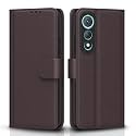 Pikkme Flip Cover for Tecno Pova Curve 5G Leather Finish | Inside TPU with Card Pockets | Wallet Stand and Shock Proof | Complete Protection Flip Case(Coffee)