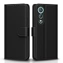 Pikkme Flip Cover for Tecno Pova Curve 5G Leather Finish | Inside TPU with Card Pockets | Wallet Stand and Shock Proof | Complete Protection Flip Case(Black)