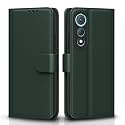Pikkme Flip Cover for Tecno Pova Curve 5G Leather Finish | Inside TPU with Card Pockets | Wallet Stand and Shock Proof | Complete Protection Flip Case(Green)