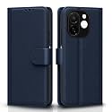 Pikkme Flip Cover for Tecno Spark 30C 5G | Leather Finish | Shockproof with Card Pockets &amp; Wallet Stand | Ultimate Protection Case(Blue)