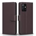 Pikkme Flip Cover for Vivo T1 5G / Vivo Y75 5G / IQOO Z6 5G | Leather Finish | Shockproof with Card Pockets &amp; Wallet Stand | Ultimate Protection Case(Coffee)