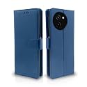 Pikkme Flip Cover for Vivo T3x 5G/ Y200i 5G | Leather Finish | Shockproof with Card Pockets &amp; Wallet Stand | Ultimate Protection Case(Blue)