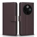 Pikkme Flip Cover for Vivo T4 5G / iQoo Z10 5G | Leather Finish | Shockproof with Card Pockets &amp; Wallet Stand | Ultimate Protection Case(Coffee)