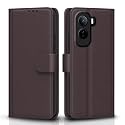 Pikkme Flip Cover for Vivo T5 Pro 5G Leather Finish | Inside TPU with Card Pockets | Wallet Stand and Shock Proof | Complete Protection Flip Case (Coffee)