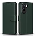 Pikkme Flip Cover for Vivo T5 Pro 5G Leather Finish | Inside TPU with Card Pockets | Wallet Stand and Shock Proof | Complete Protection Flip Case (Green)