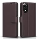 Pikkme Flip Cover for Vivo T5e Leather Finish | Inside TPU with Card Pockets | Wallet Stand and Shock Proof | Complete Protection Flip Case (Coffee)