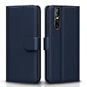 Pikkme Flip Cover for Vivo V15 Pro| Leather Finish | Shockproof with Card Pockets &amp; Wallet Stand | Ultimate Protection Case(Blue)