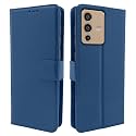 Pikkme Flip Cover for Vivo V23 5G | Leather Finish | Shockproof with Card Pockets &amp; Wallet Stand | Ultimate Protection Case(Blue)