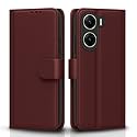 Pikkme Flip Cover for Vivo V29E Flip Cover for Vivo V29E | Leather Finish | Shockproof with Card Pockets &amp; Wallet Stand | Ultimate Protection Case (Brown)