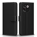Pikkme Flip Cover for Vivo V30e 5G| Leather Finish | Shockproof with Card Pockets &amp; Wallet Stand | Ultimate Protection Case(Black)